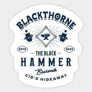 Blackthorne Hideaway Blacksmith Emblem Sticker